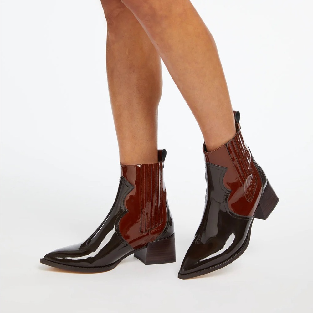 E8 by Miista Minea Patent Leather Boot (BNIB)